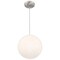 Access Lighting Pearl, Pendant, Brushed Steel Finish, Opal Glass 23941-BS/OPL - alternate 2